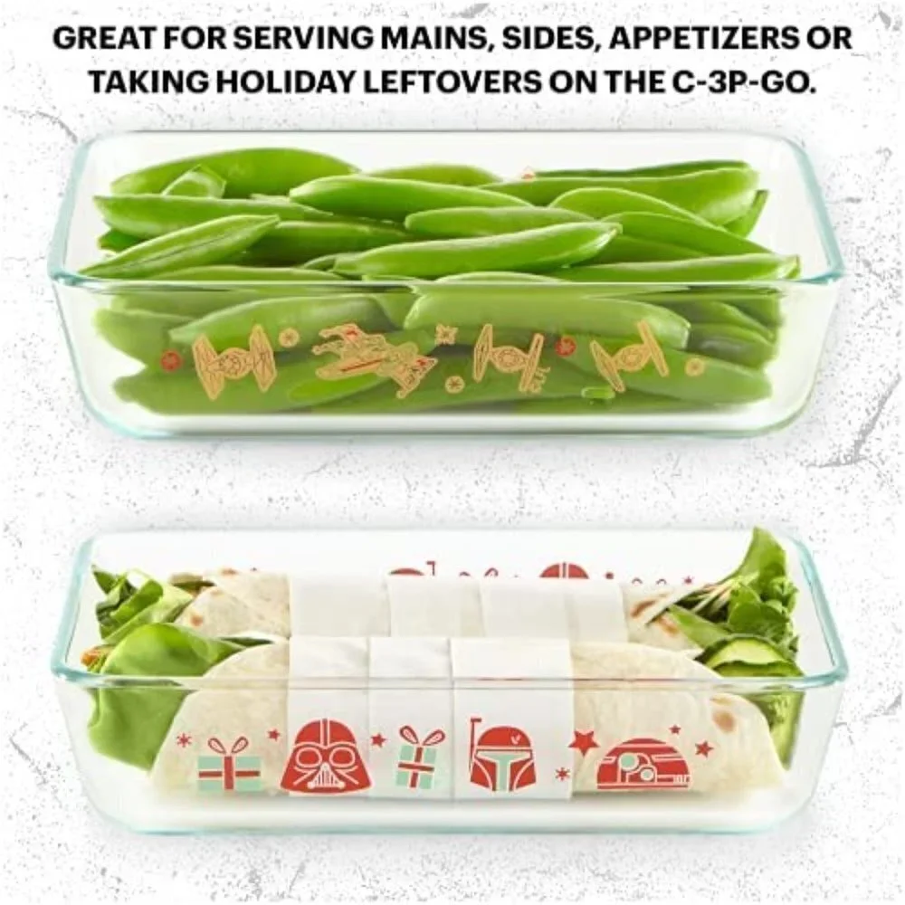 Pyrex Star Wars Holiday Edition Glass Storage Set 8 Piece - Picture 4 of 9